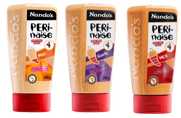 Nando's PERi-naise PERi-PERi Mayo, Mild, Garlic & Hot Varieties, 265g