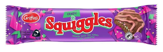Griffin's Candy n Squiggles Flavoured Biscuits, Chocolate Candy Nuggets, 215g