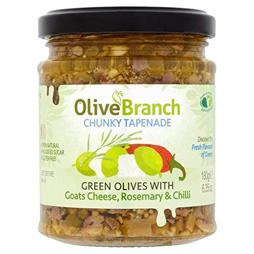 Olive Branch Olive Tapenade with Goat's Cheese, Rosemary & Chilli 180g