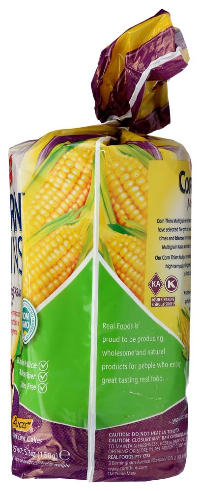 Realfoods Corn Thins Multigrain 150g