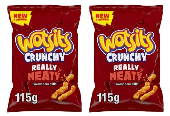 Wotsits Crunchy Really Meaty - Pack of 2