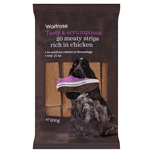 Waitrose 20 Low Fat Meat Strips with Chicken 200g