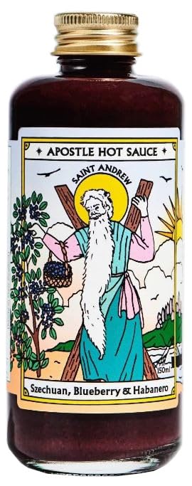 Apostle Hot Sauce Saint Andrew, Szechuan, Blueberry and Habanero Flavour, 150ml