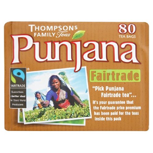 Punjana Fairtrade Teabags 80 per Pack
