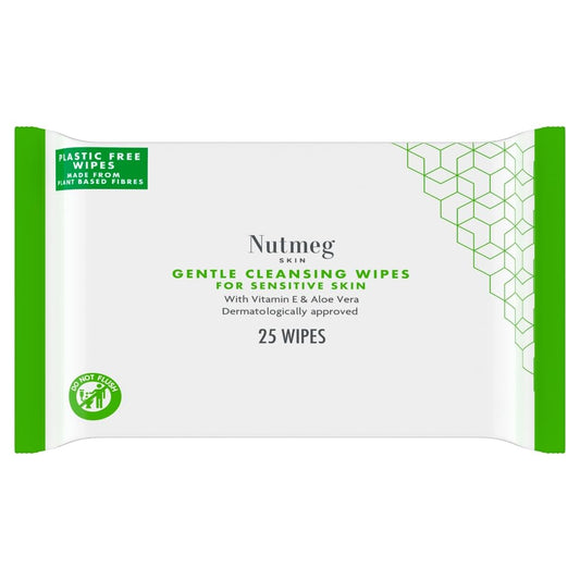 Nutmeg Gentle Cleansing Wipes For Sensiti