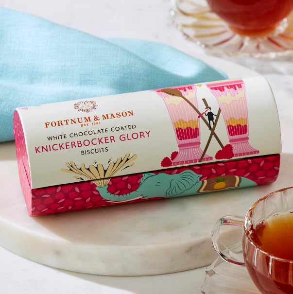 Fortnum & Mason White Chocolate Coated Knickerbocker Glory Biscuits 165g