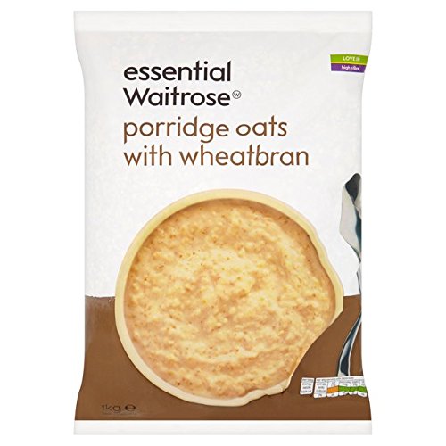 Porridge Oats With Wheatbran essential Waitrose 1kg