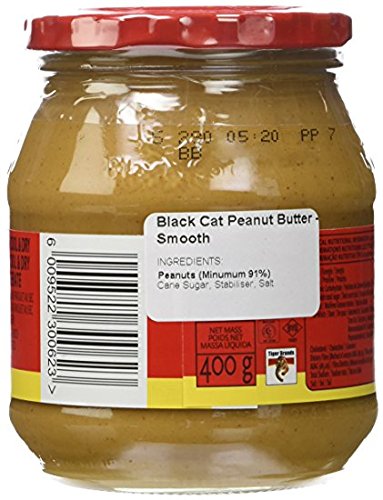 Black Cat Smooth Peanut Butter 400g - South African Peanut Butter - South African Smooth Peanut Butter