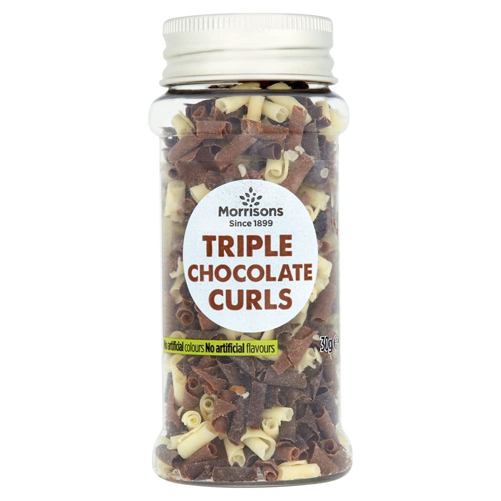 Morrisons Triple Chocolate Curls, 30 g