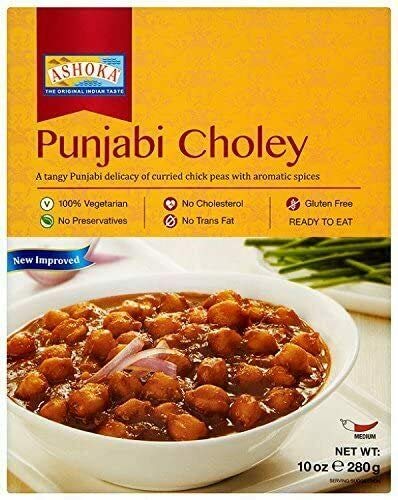 Ashoka Ready Meals Heat&Eat - Punjabi Choley 280G Pack of 5