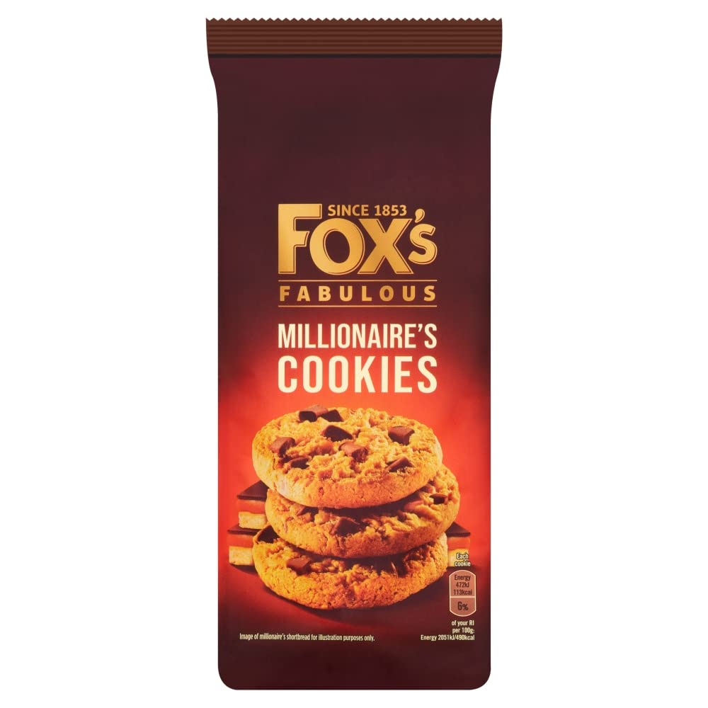 Fox's Fabulous Limited Edition Millionaire's Cookies, 180g
