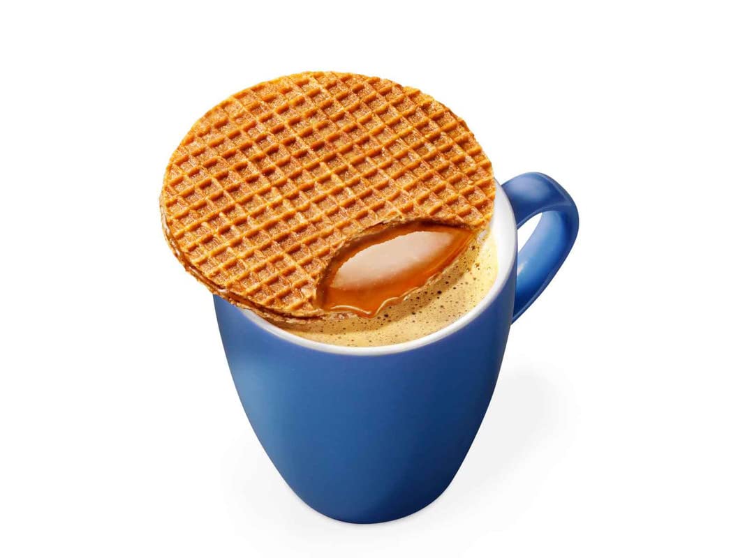 Daelmans Stroopwafels - Caramel Wafers - Box with 15 Clip bags (290 gram per Clip Bag) - Authentic Dutch Caramel Waffle - Stroopwaffels