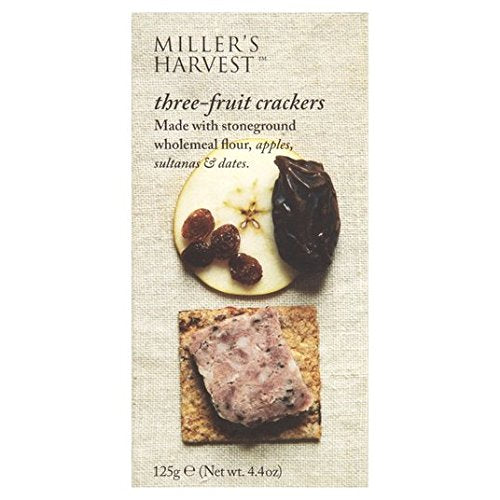 Miller's Harvest Three-Fruit Crackers 125g