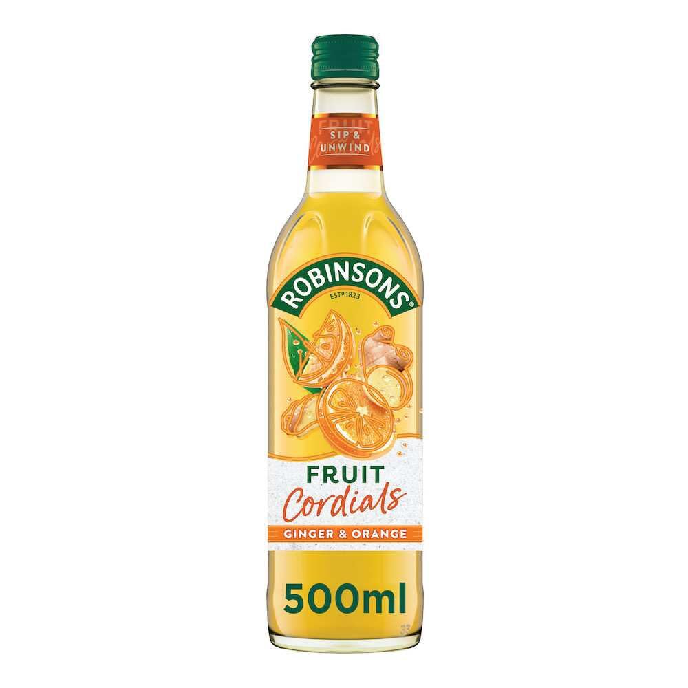 Robinsons Ginger & Orange Fruit Cordial, 500ml