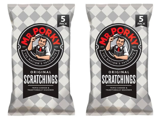 Mr. Porky Original Scratchings, Pack of 2