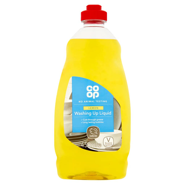 Co-op Washing Up Liquid, Lemon, 450ml