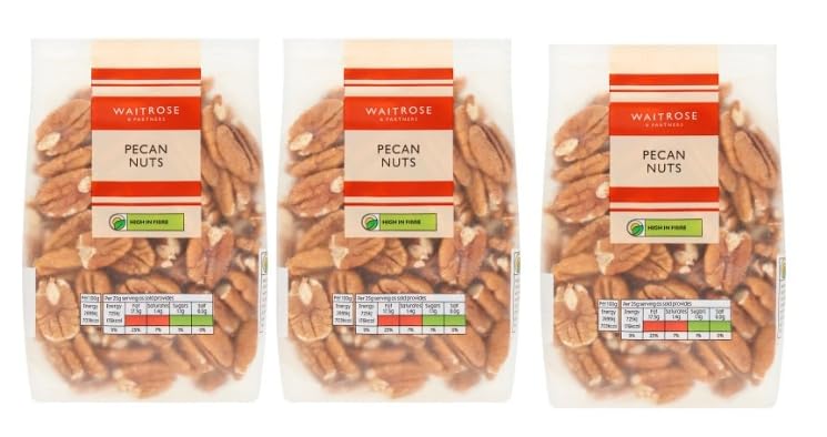 Waitrose Pecans 150g, Pack of 3