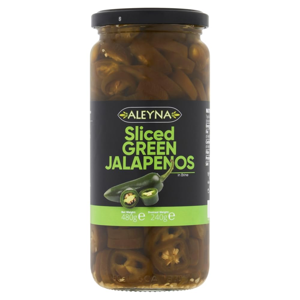 Aleyna Sliced Green Jalapeno Peppers 480g
