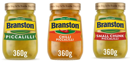 Branston Piccalilli Variety Pack, Chilli and Small Chunk, 360g, Since 1922