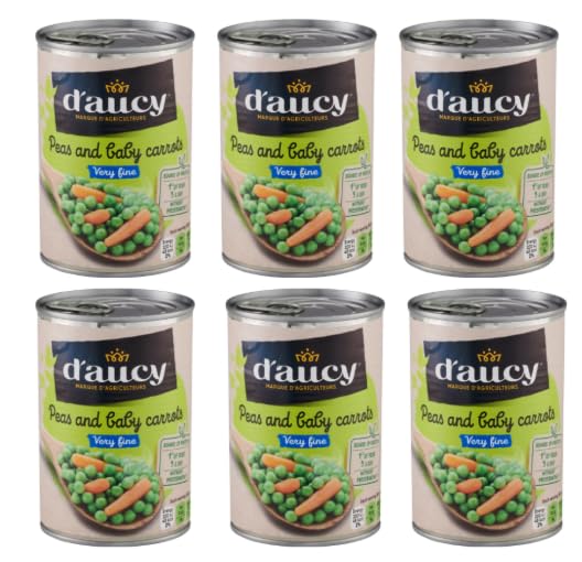 D'aucy Peas and Baby Carrots Very Fine, Pack of 6