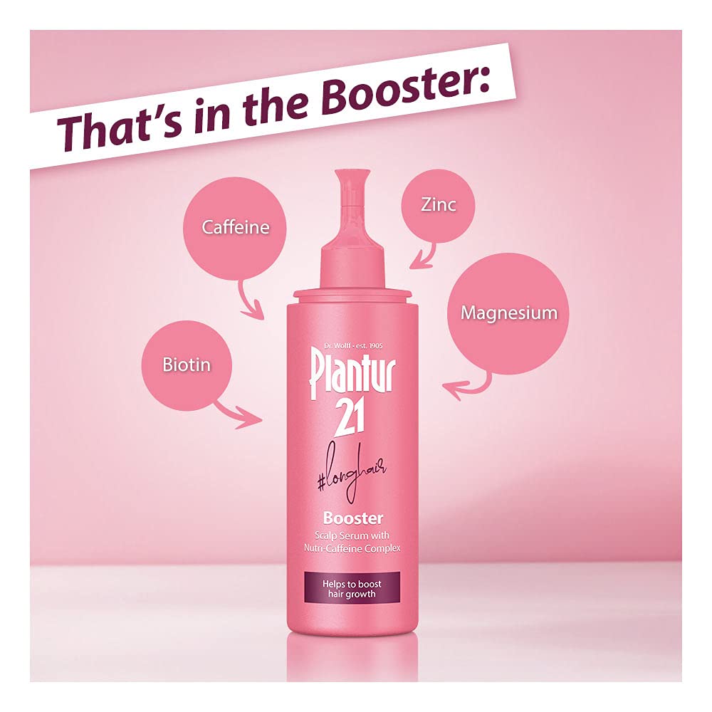 Plantur 21#longhair Booster for Long and Brilliant Hair 125ml | Womens Booster For Hair Growth | Booster Hair Serum Without Silicones Or Parabens | Energy Kick for Hair Roots