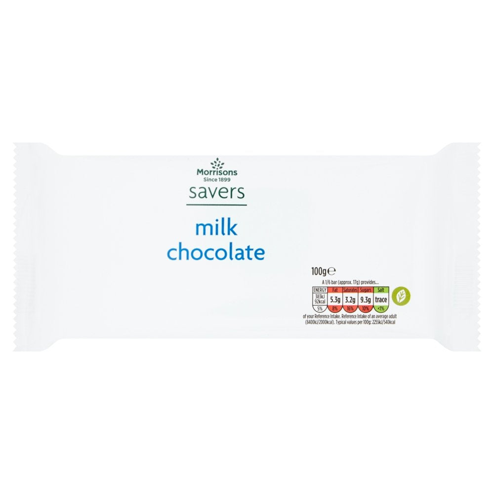 Morrisons savers Milk Chocolate, 100g