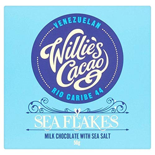 Willie's Cacao Milk Chocolate with Sea Salt Flakes, 50g