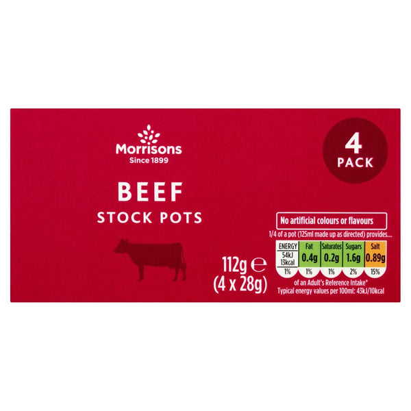 Morrisons Beef Stock Pots, 112 g