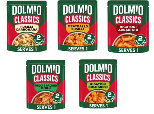DOLMIO Classics Pasta Meals Variety Pack - Pack of 5