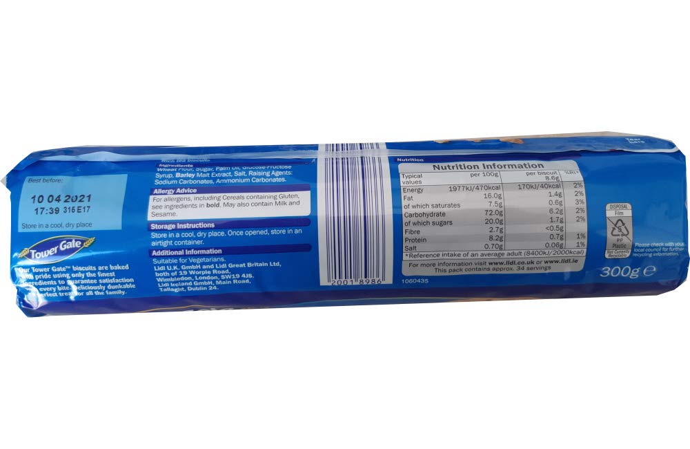 Tower Gate Rich Tea Biscuits 300g Vegetarian