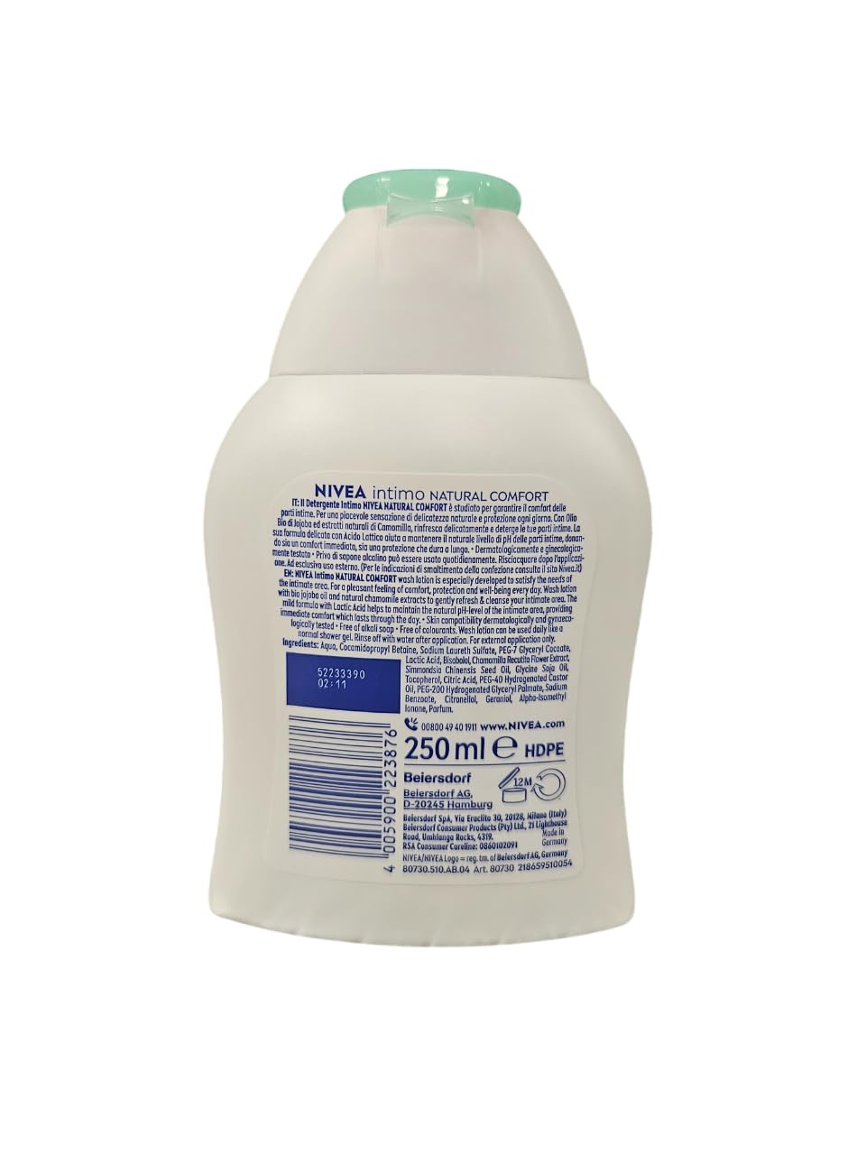 Nivea Intimo Body Wash (Waschlotion) 250ml body wash by Nivea