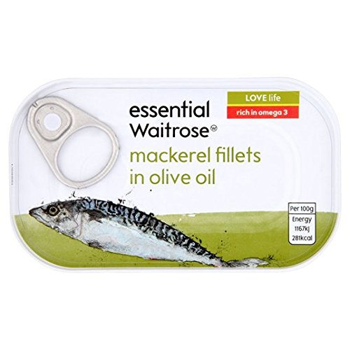 Waitrose Mackerel in Olive Oil essential 125g