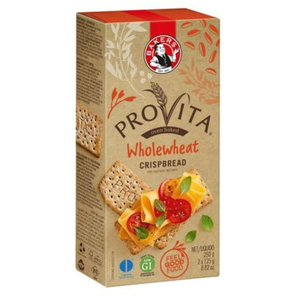 Bakers Provita Wholewheat Crispbread 250 g UK UK Pack of 3