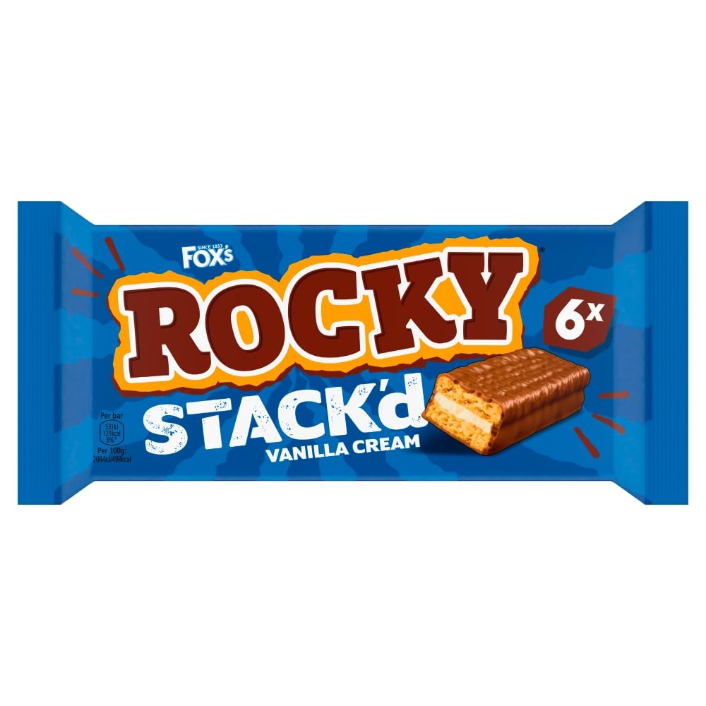 Rocky Stack'd Vanilla Cream 6pk 150g