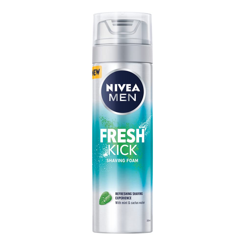 NIVEA MEN Fresh Kick shaving gel for men, 200ml