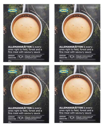 IKEA ALLEMANSRÄTTEN Savoury Sauce Mix, Fine Meal with Sauce, 4 Pack