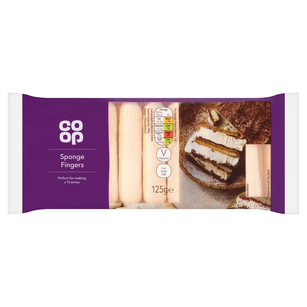 Co-Op Sponge Fingers, 125g