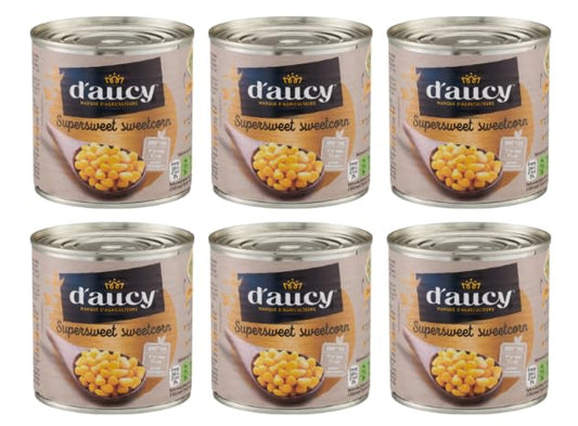 D'aucy Supersweet Sweetcorn, Pack of 6