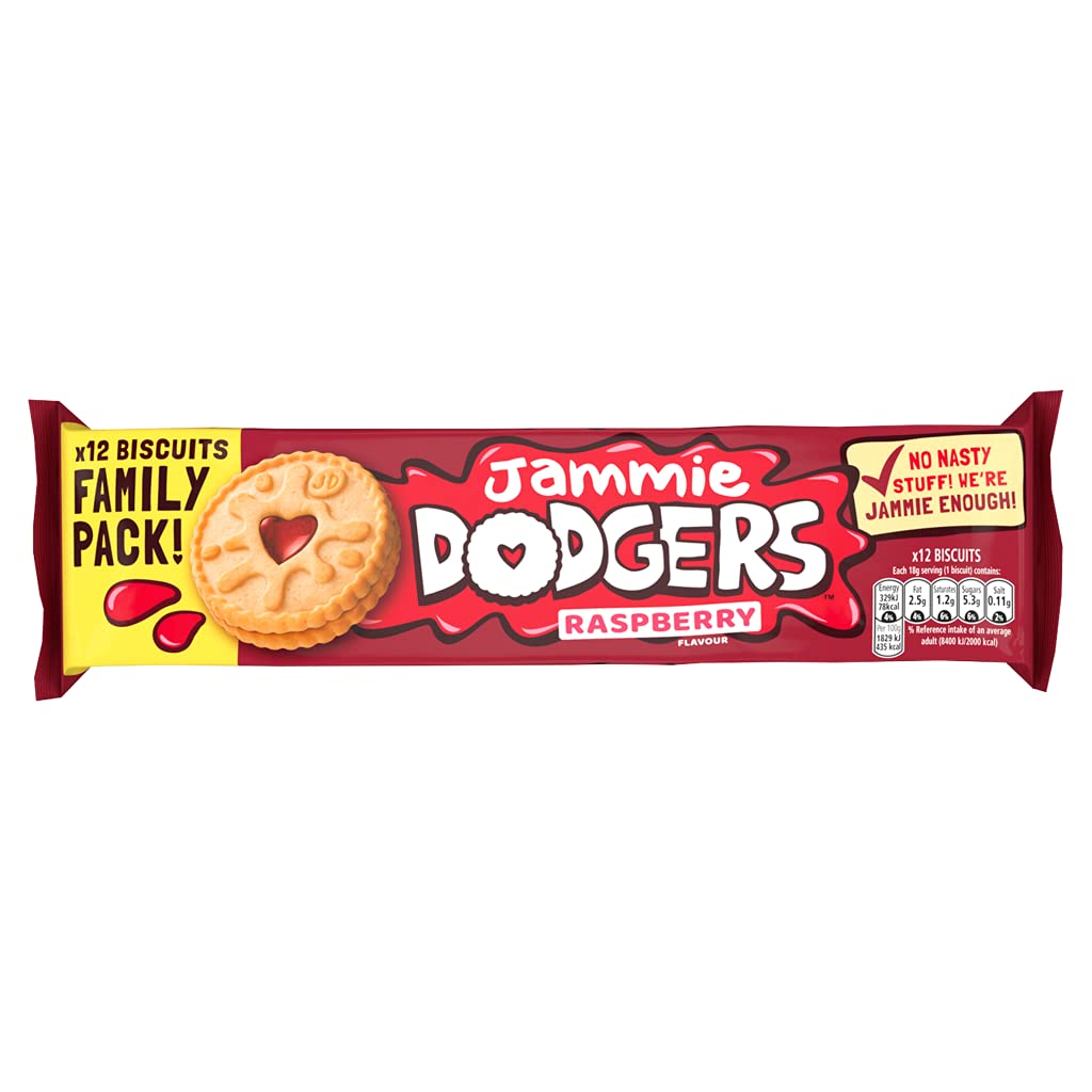 Jammie Dodgers Biscuits with Raspberry, 12 x 18g