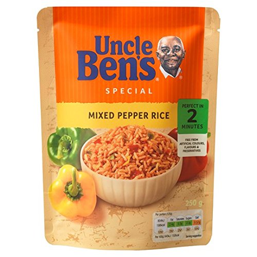 Uncle Bens Express Mixed Pepper Rice 250G