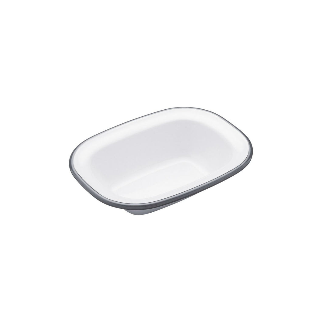 KitchenCraft 16cm Enamel Oblong Pie Dish