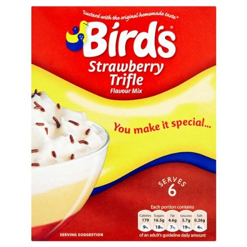 ( 12 Pack ) Bird's Strawberry Trifle Flavour Mix 144g