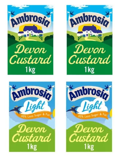 Ambrosia Devon Custard, Original and Light