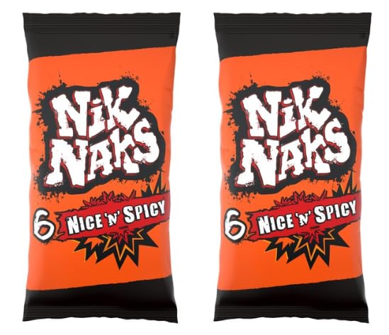 Nik Naks Nice 'N' Spicy Crisps, Pack of 2