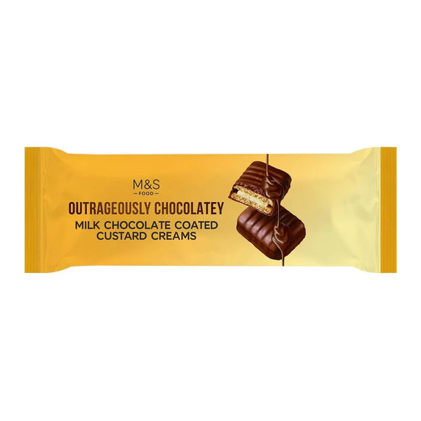 M&S Milk Chocolate Coated Custard Creamm, 191g