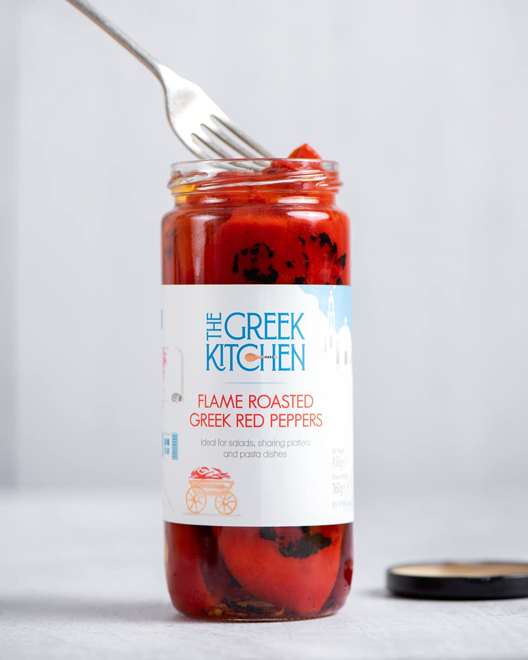 The Greek Kitchen Flame Roasted Red Peppers 360g