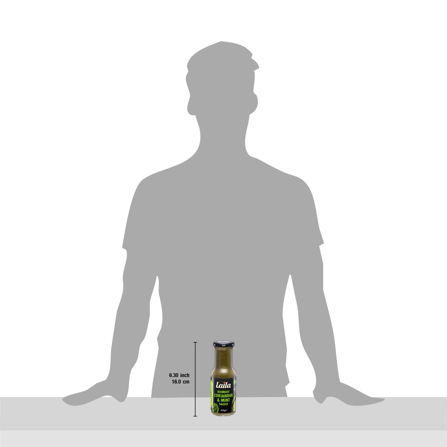 Laila Bombay Coriander & Mint Sauce 6x210g