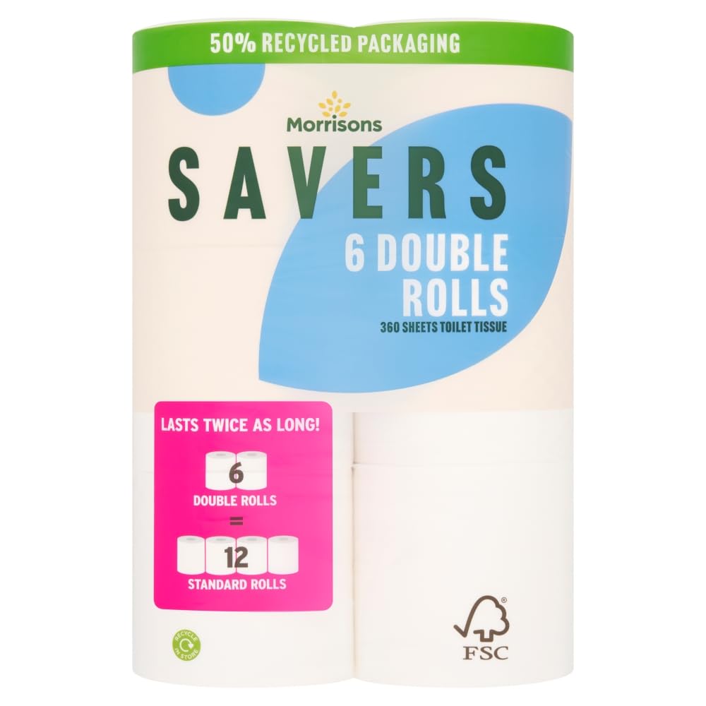 Morrisons Savers 6 Double Toilet Rolls