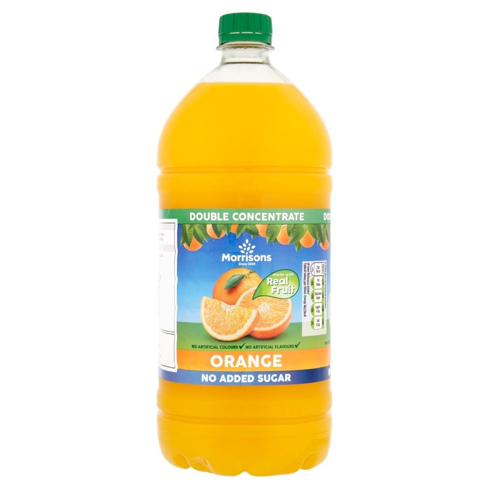 Morrisons Orange Squash No Added Sugar 1.5 litre
