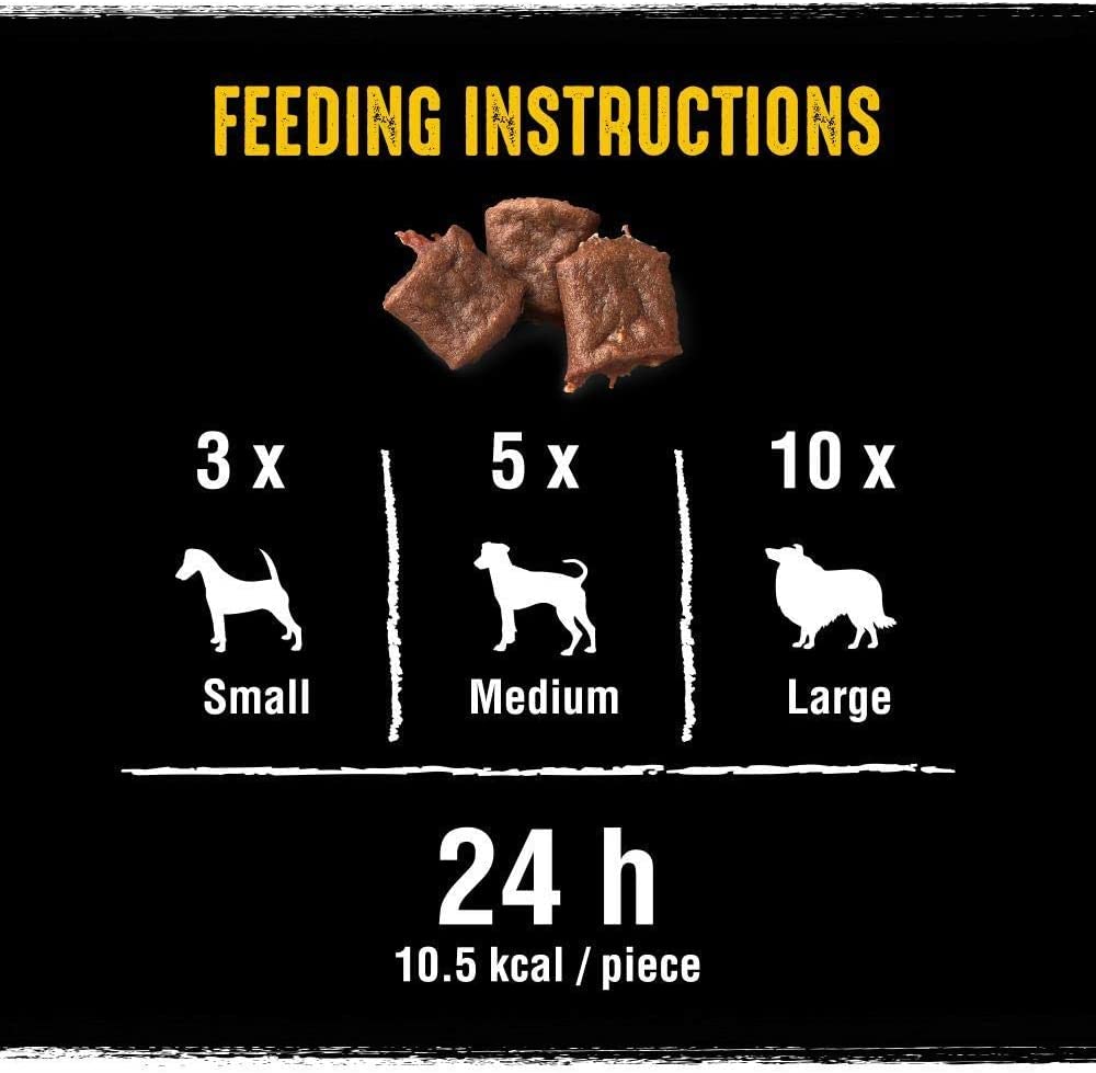 Crave Protein Chunks 6 x 55 g Snacks, Dog Treats Chicken with high Protein, Grain-free